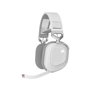 Auriculares gaming CORSAIR HS80 RGB WIRELESS con audio espacial - blanco