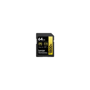 Tarjeta SDXC Lexar 1800X 64GB UHS-II  C10