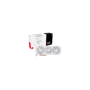 Placa Powercolor Hellhound Spectral White  AMD Radeon  RX 9070 XT 16GB GDDR6
