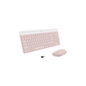 Combo Teclado y Mouse Logitech  Inalámbro MK470 Rosa